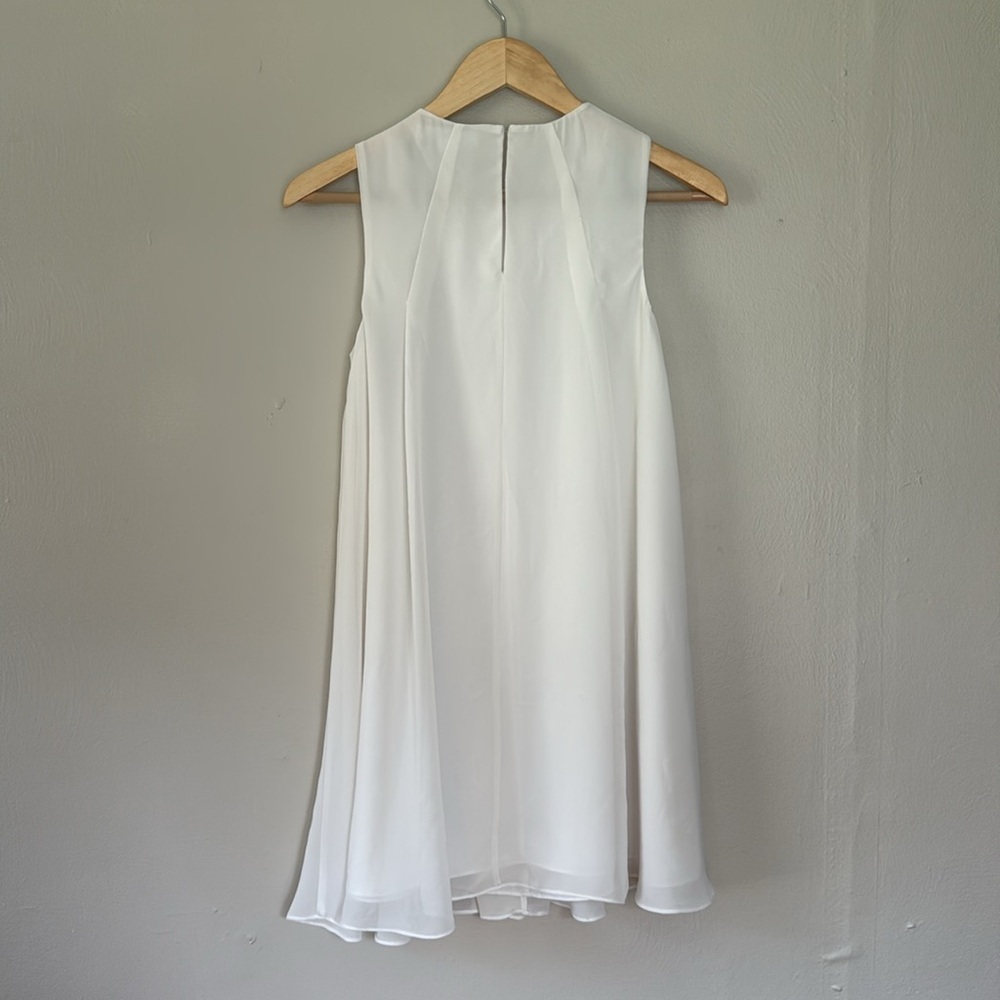 BCBGeneration White Sleeveless swing Mini Dress XS - Picture 3 of 5